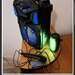 Boxa portabila bluetooth + o boxa mica,